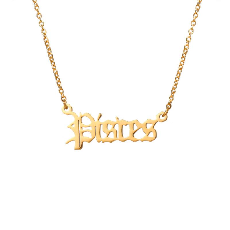 Collier Zodiac Old English Paris Flavor Poissons