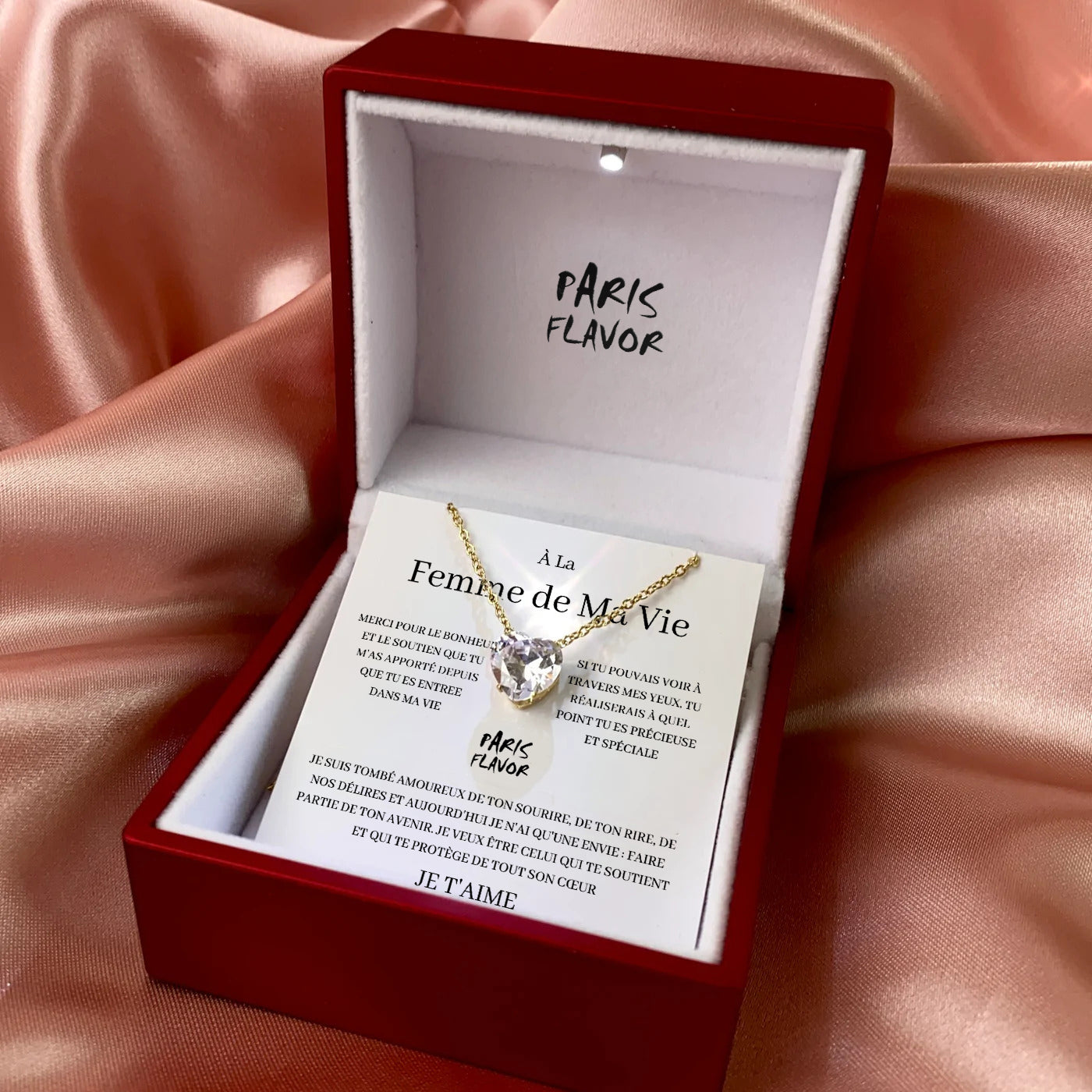 Coffret Collier « À la Femme de Ma Vie »